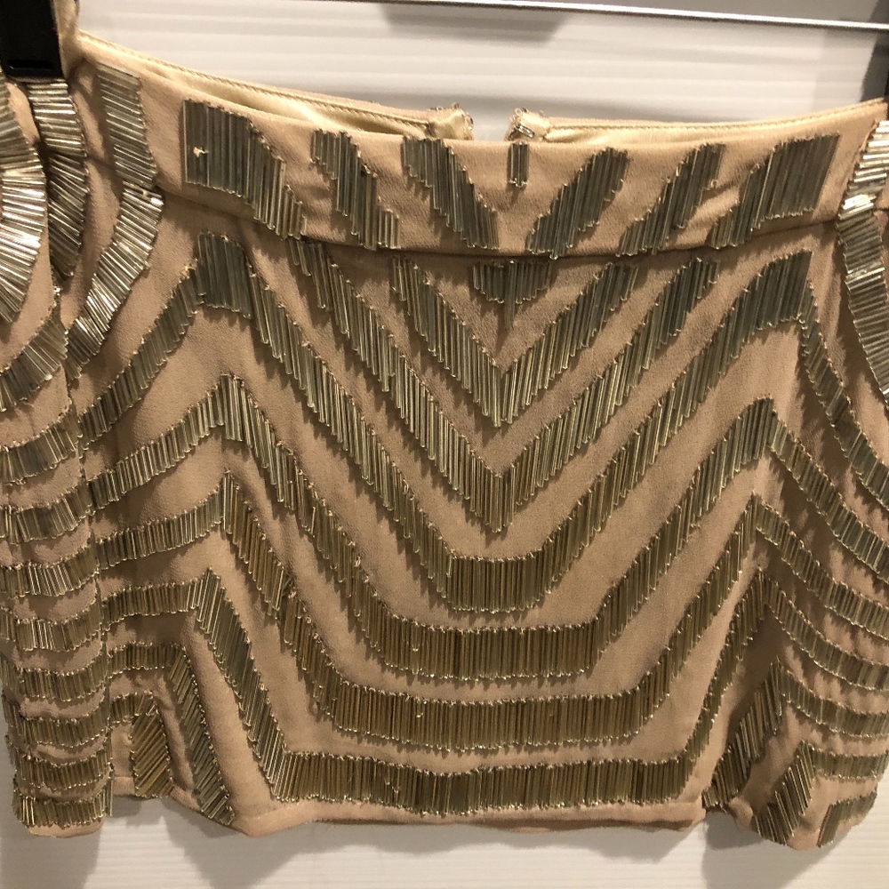 Musani Couture Beaded Mini Skirt